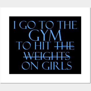 Fitness funny cute cool workout Posters and Art